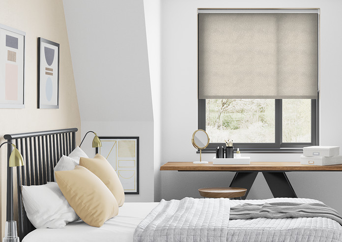 Plush (Blackout), Ivory - Roller Blind - Image 3